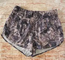 Women's Purple Digital Print Camouflage Running Shorts