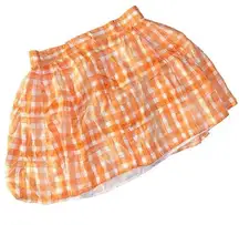 Urban Outfitters  Gingham Button Front Mini Skirt Preppy Twee Academia School