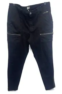 Joie Black Park Cargo Pant Women's Size 16/33 High Rise Stretch Denim Limited