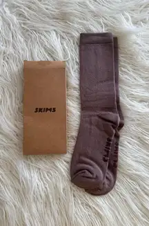 Skims Everyday Crew Sock Umber Size Medium