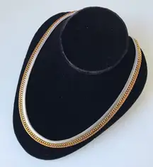 Bundle Of Silver, Rose Gold, And Gold Tone Chain Necklaces, Stainless Steel, 3