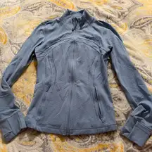 Lululemon diamond pattern define jacket blue willow size 8