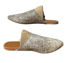 Beach by Matisse Mule Siren Women Size 7M Leather Fur Beach Spring Fall Casual