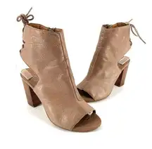 Jeffrey Campbell Quincy Leather Block Heeled Sandals