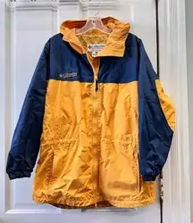 Columbia lightweight spring fall wind jacket coat with hood women's small
