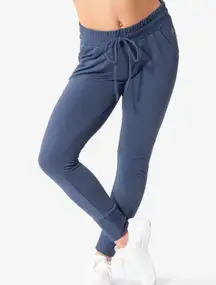 Free People Movement Sunny Skinny Cuffed Blue Sweatpants