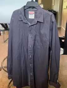 Wrangler Button-Up Vintage Long Sleeve Shirt