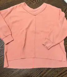 V Neck Creamsicle Pullover Sweater