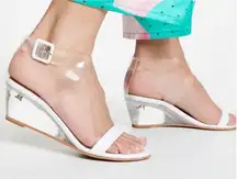 Matiko White Heely Clear Vinyl
White Wedge Sandals size 40