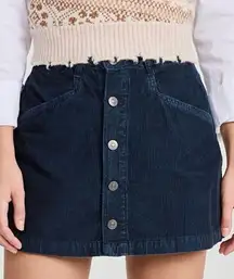 Free People Ray Cord Mini Skirt • Sz 6