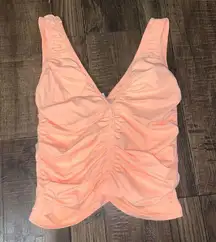 FREE PEOPLE MOVEMENT RUCHED CAMI - MORNING BURST boho spring active $60