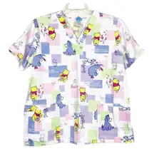 Disney Winnie The Pooh Scrub Top Sz L