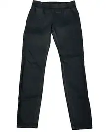 Citizens Of Humanity Greyson Coated Denim Legging Mid-Rise Black Suedette 31