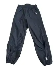 Helly Hansen Ski Snow Pants Women’s M Black Waterproof Zip Pocket Zip Out‎ Leg