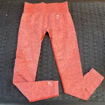 Gymshark Orange High Waisted Leggings -- Vital Seamless Collection