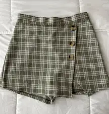 Altar'd State Plaid Overlay Skort