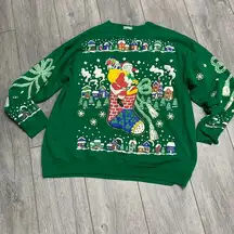 Vintage Holiday Time Christmas Sweatshirt Size 22W