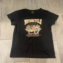 Shein Motorcycle Graphic Tee