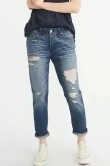 Abercrombie & Fitch Ames Slim Boyfriend Jeans Womens 26 / 2R Distressed Denim