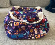 Custom Walt Disney world character zip toiletry storage bag EUC