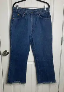 Vintage Levi’s orange tag flare leg boot‎ cut cropped jeans size 31