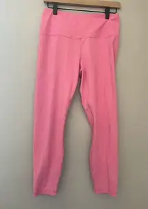 Bubble gum pink yogalicious ankle length leggings never worn size large