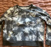 Grey and White Crewneck