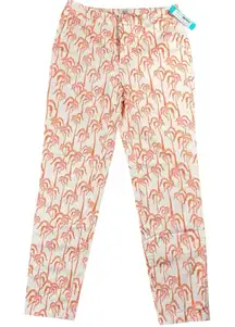 Scotch & Soda Slim Fit Chino Bell,  Palm Tree Print, Size 27/32 in Pink Size 4‎