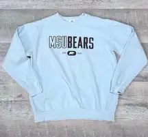 MSU Missouri State University Bears Sweatshirt Adult L Blue NCAA