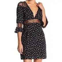 Floral Lace Ruffle Dress