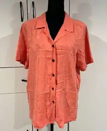 Caribbean Joe silk shirt . Size 1X