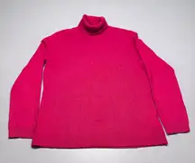 Isaac Mizrahi Red Turtleneck Cashmere Sweater