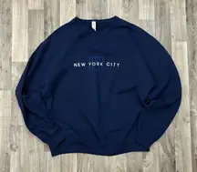 Vintage retro embroidered New York City sweatshirt