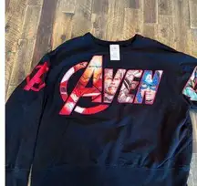 Disney marvel avengers spirit jersey crewneck sweater size medium