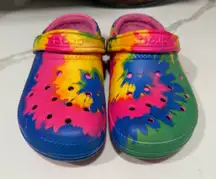 CROCS Pink and Yellow Sandals Vibrant and Playful