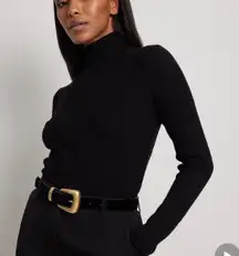 Black Ribbed Sweater