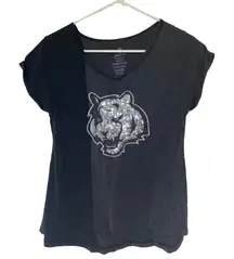 NFL black gray Cincinnati bengals sequins juniors collection size large