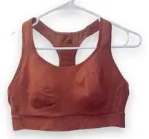 Athleta Power Hustle Sports Bra Brick Red Style # 531110 women's size 36 B/C