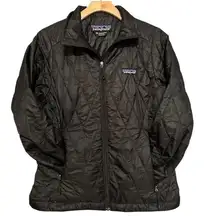 Patagonia Women’s Size XS Black Nano Puff Quilted Full Zip Jacket