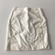 LOFT Ann‎ Taylor Pencil Skirt W/ Buttons Lined