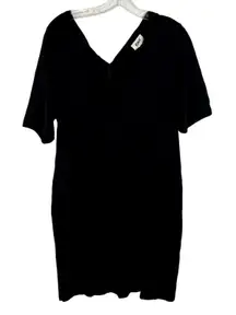 Pact Avery Dress Womens Size Large Black Cotton Twist Back Organic Rare