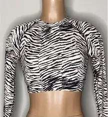 New. WET from L.A. Zebra rash guard. Small. Retails $108