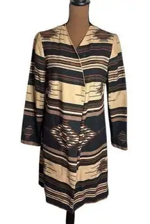 Vintage Double-sided double breasted caftan Aztec print size XS