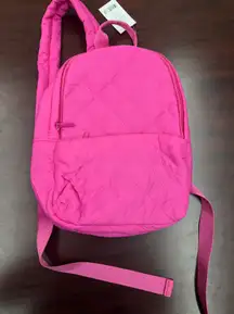 NWT Pink Quilted Puffer Mini Backpack