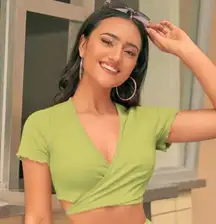 Tie Back Crop Top And Skirt Set