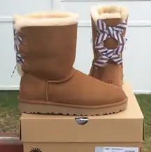 UGG Bailey Bow II Diagonal Stripe Boots