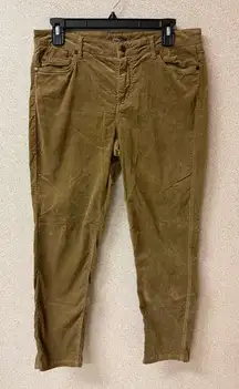 J.MClaughlin Women size 10 brown curdoroy mid Rise stretch casual‎ Pants