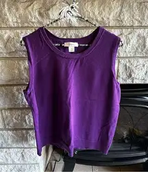 CJ Banks purple sweater vest size X (14W)