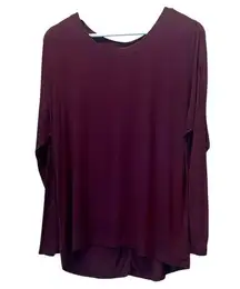 Victoria’s Secret Women’s Long Sleeve Modal T Shirt Hi Low Size Small Purple