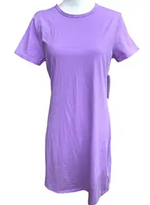 Athleta Essentials Tee Dress Size Small Purple Short Sleeve